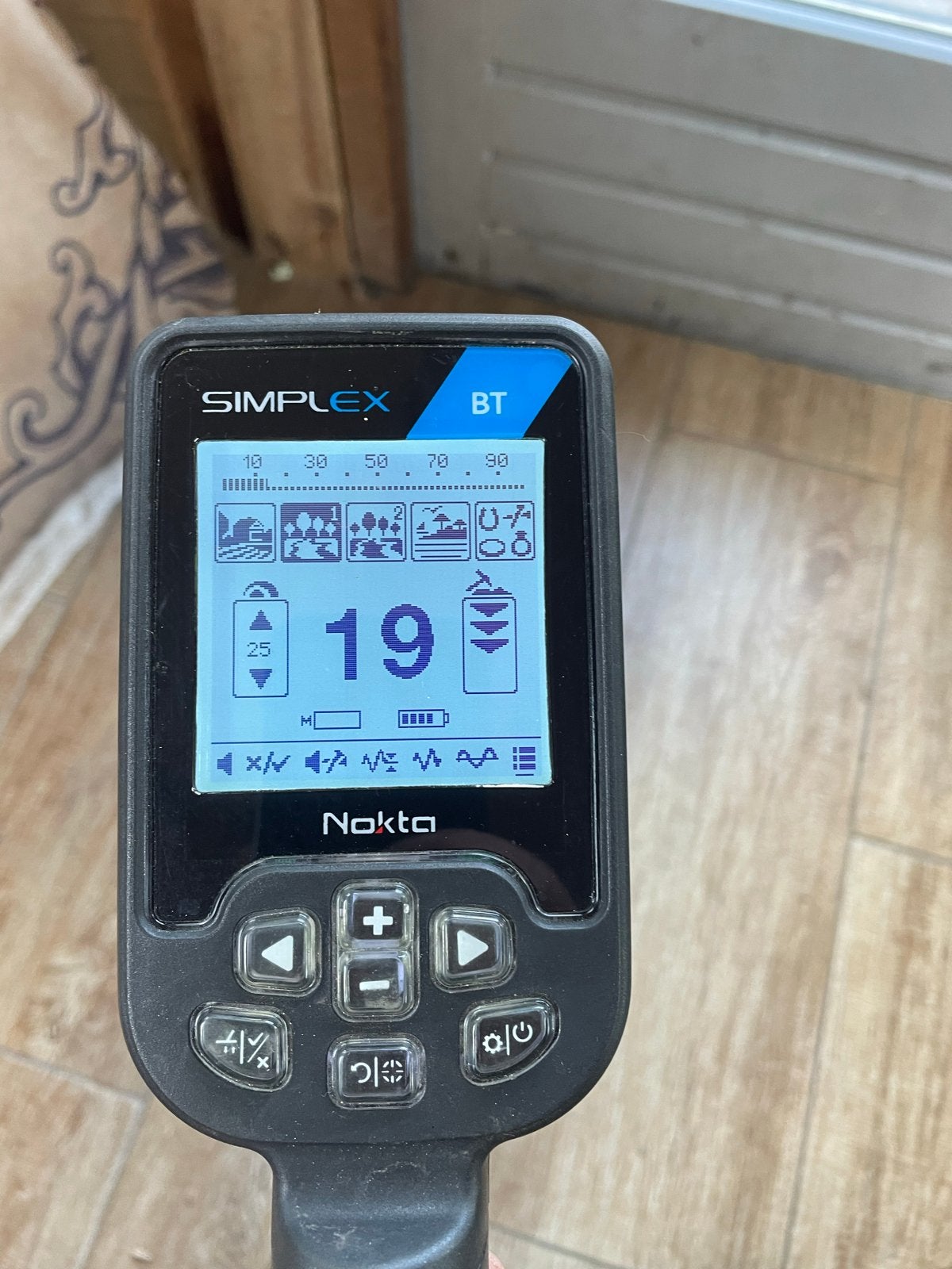 Nokta Simplex BT Metaaldetector - Zo goed als nieuw, Overige merken, Meer dan 30 cm, Ophalen of Verzenden, Zo goed als nieuw