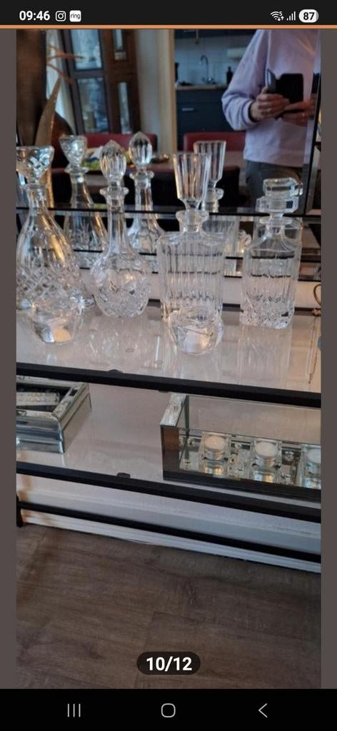 Mooie Kristal Vazen/Flessen, Antiek en Kunst, Antiek | Glas en Kristal, Ophalen