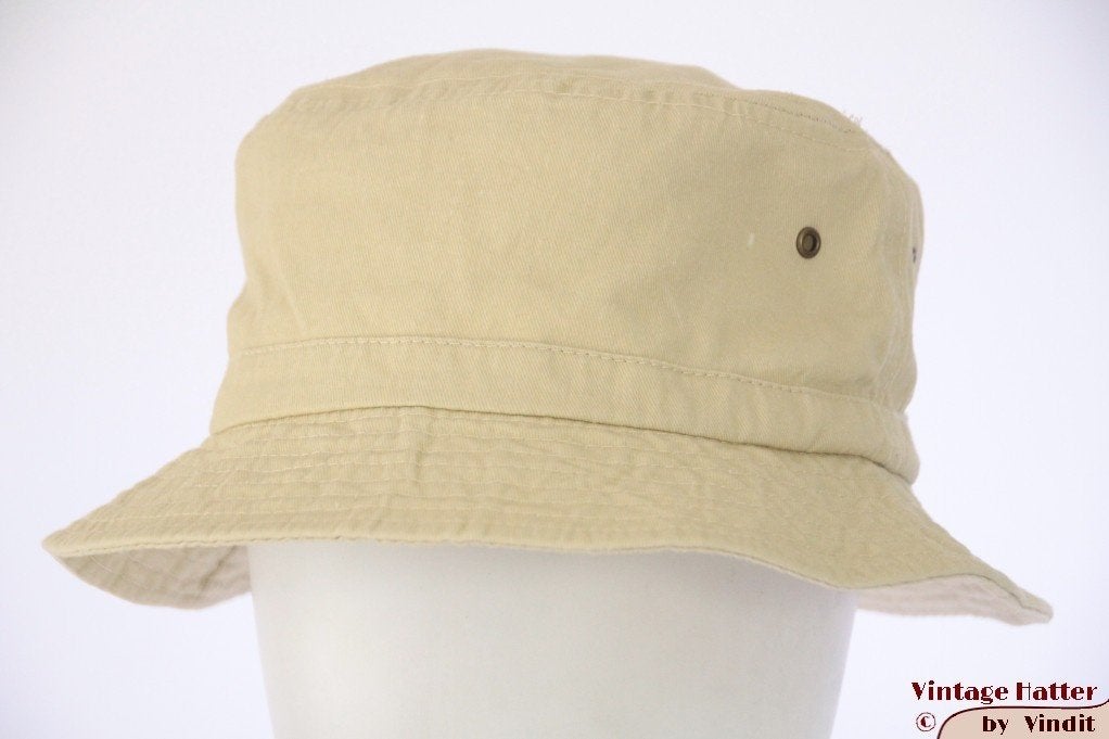 Vissers buckethat hoed geelgroen katoen 57, 58 en 59 nieuw, Ophalen of Verzenden, Nieuw, 58 of 59 cm (L, 7¼ of ⅜ inch), Hoed