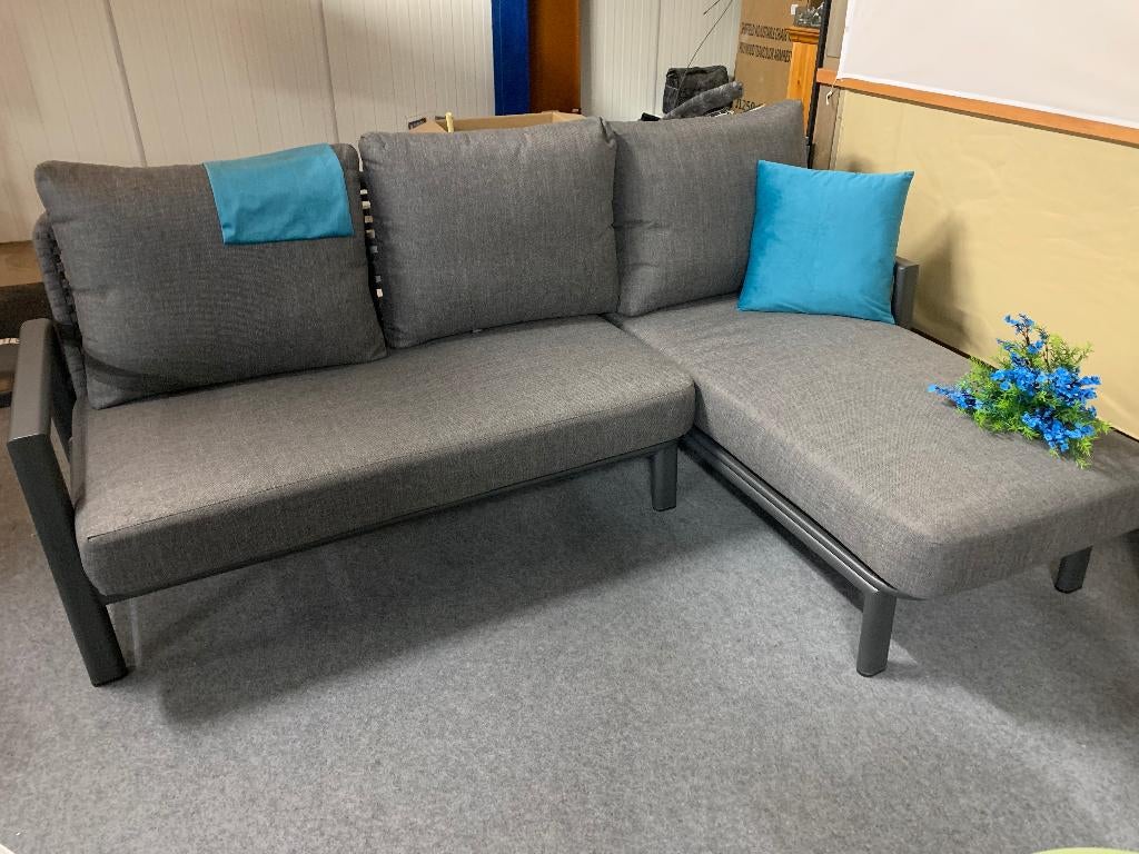 Loungebank Melbourne, Tuin en Terras, Tuinsets en Loungesets, Nieuw, Loungeset, Aluminium, 3 zitplaatsen, Bank, Ophalen