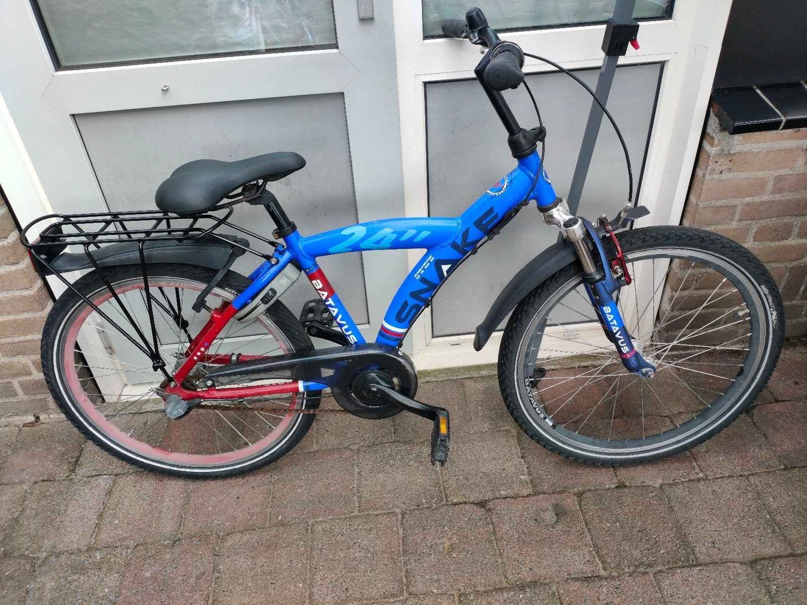 24 inch Batavus Snake met versnellingen, Ophalen, Terugtraprem, Gebruikt, Versnellingen