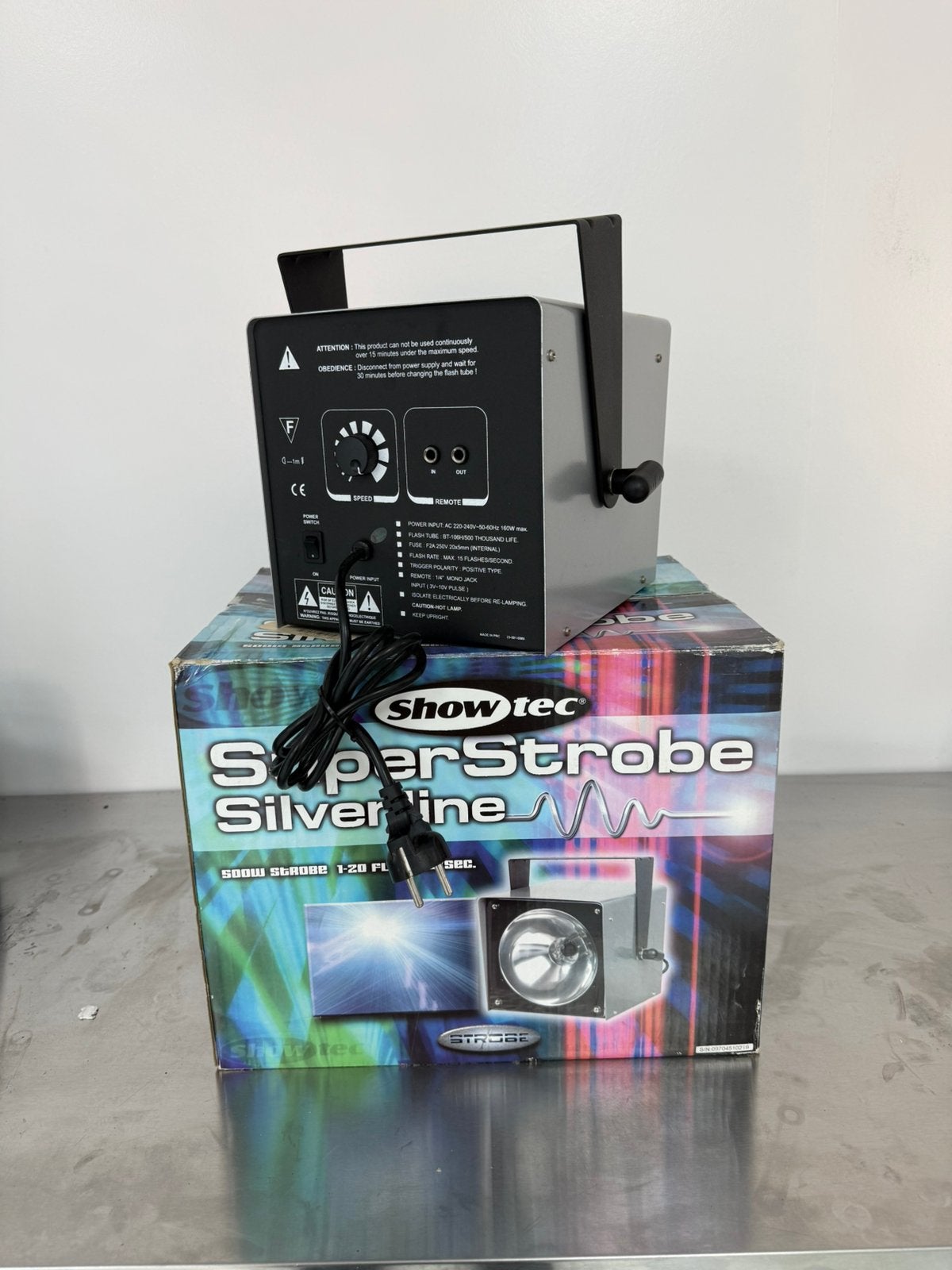 2x nieuwe Showtec superstrobo silverline, Stroboscoopeffect, Showtec, ., Nieuw