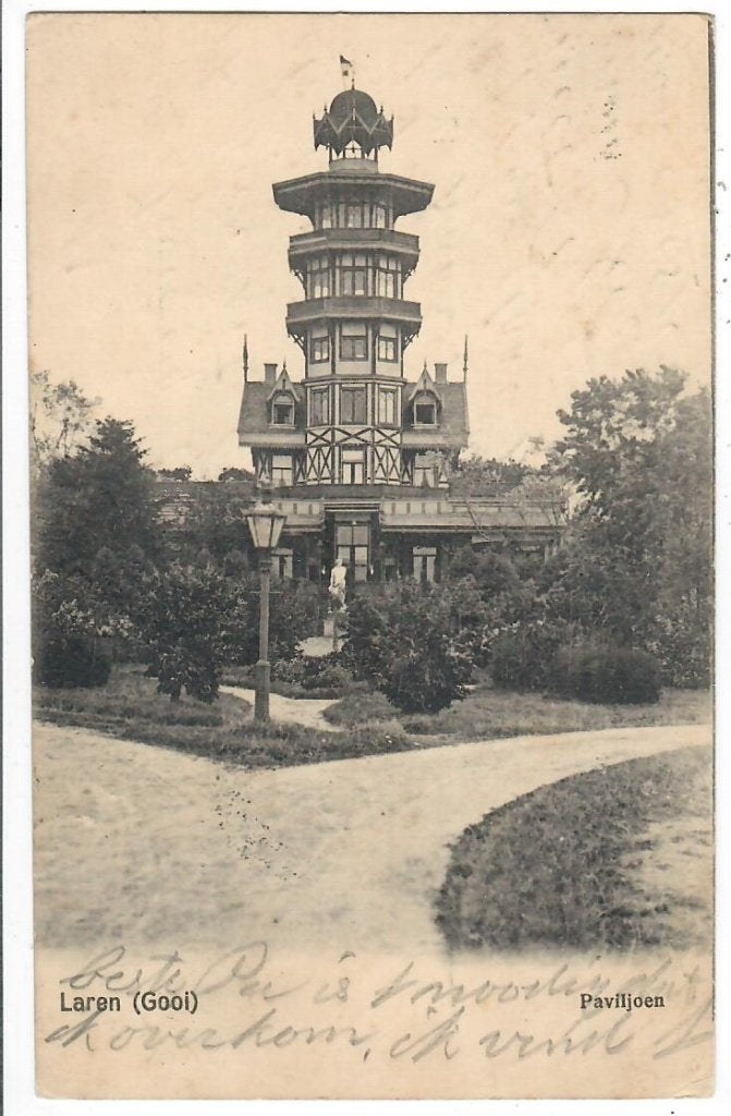Laren - Paviljoen, Verzenden, Voor 1920, Gelopen, Noord-Holland