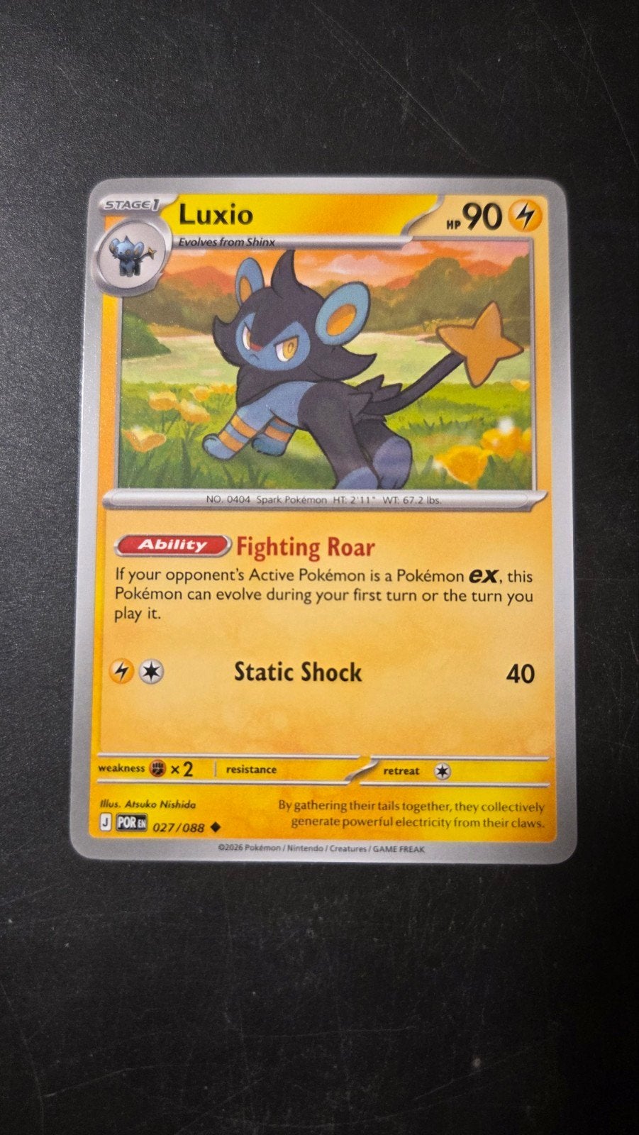 Luxio 027/088 Perfect Order Pokémon Kaart, Verzenden, Zo goed als nieuw, Losse kaart