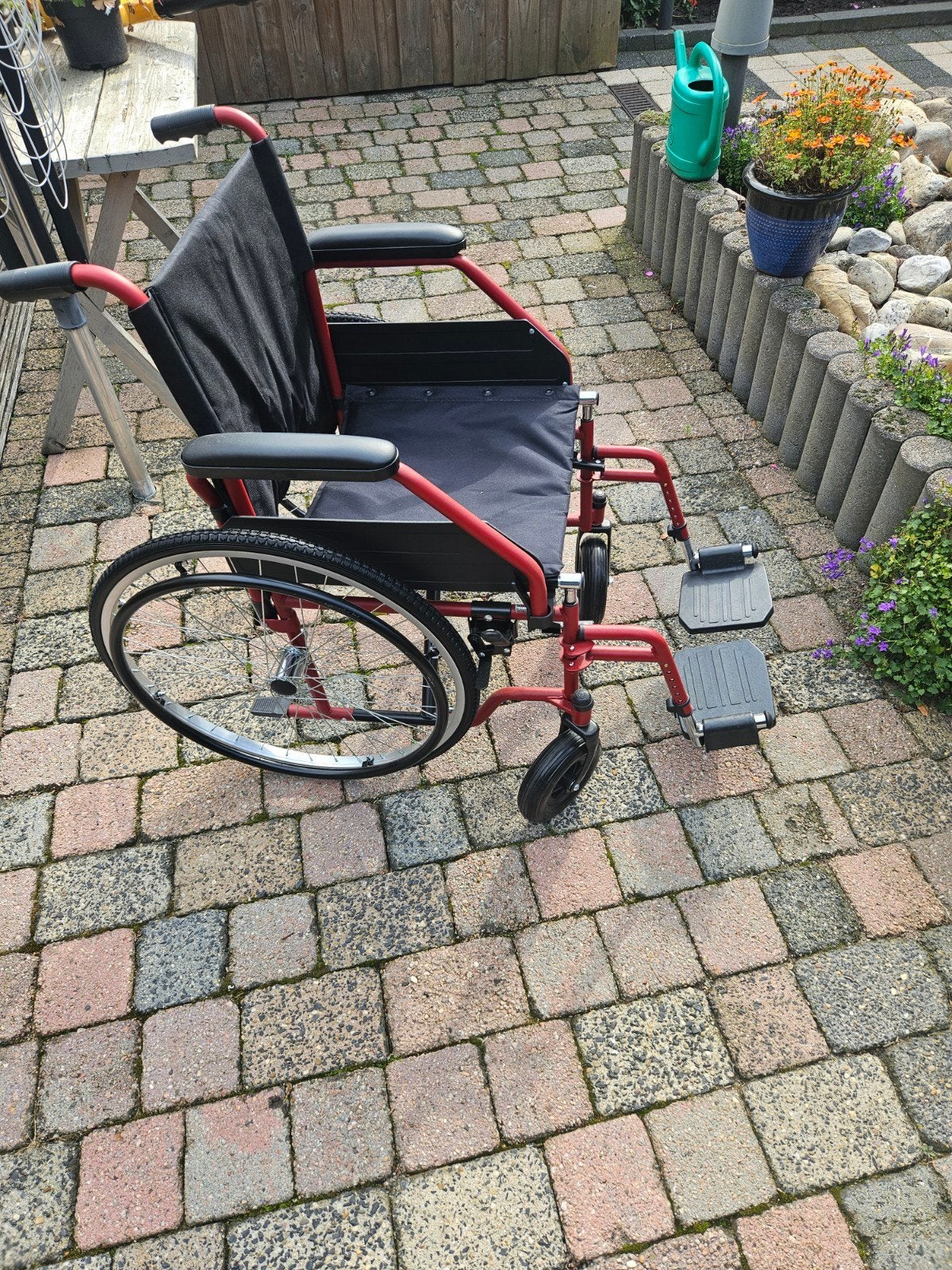 rolstoel rood scootplaza, Diversen, Ophalen of Verzenden, Duwrolstoel