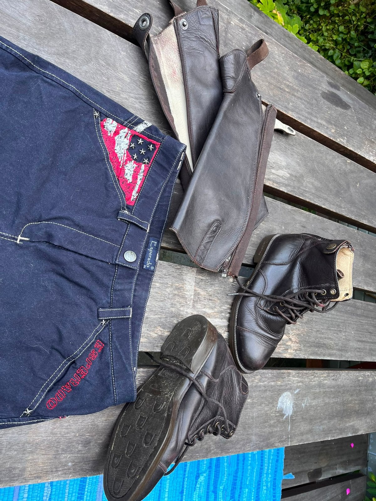Decathlon rijbroek, jodhpurs en chaps, Ophalen, Fouganza, Zo goed als nieuw, Overige maten