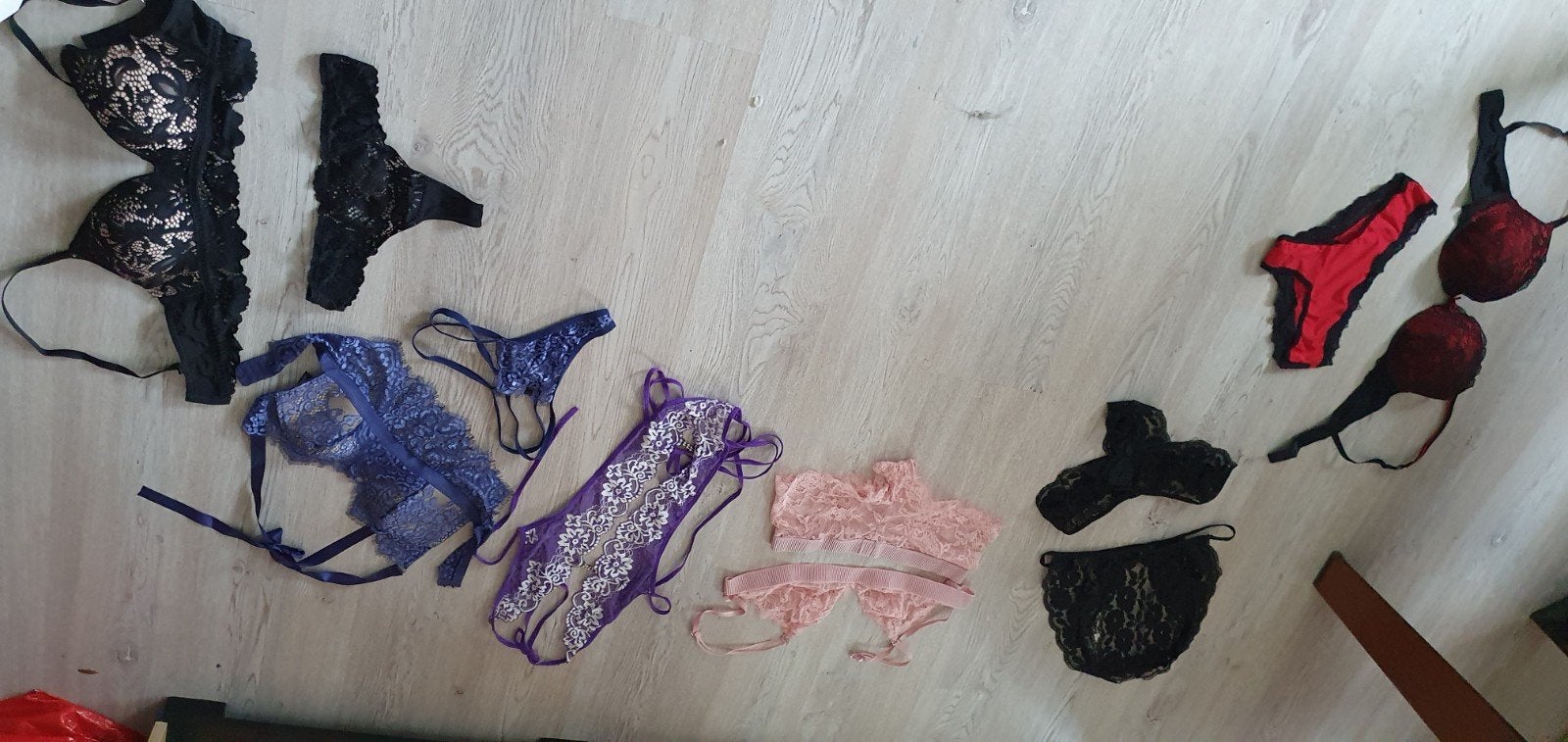 Lingerie setjes maat S/M, Ophalen, Zwart, Setje