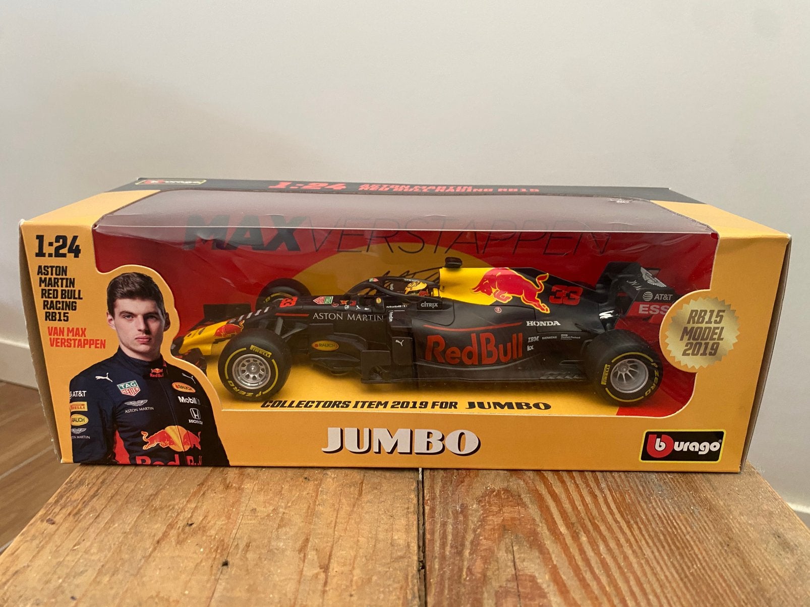 Formule 1 modelauto 1:24 Max Verstappen Red Bull 2019, Ophalen, Nieuw, Bburago