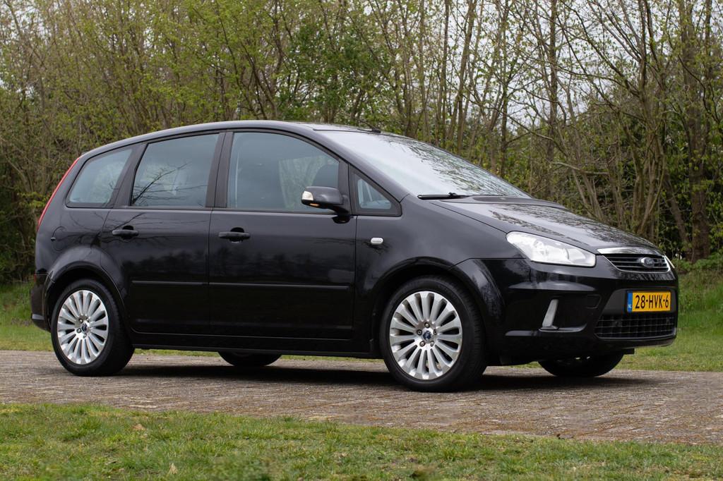 Ford C-Max 1.8-16V Titanium Flexifuel 1e Eig. 89.100 km +NAP, Auto's, Ford, Gebruikt, 4 cilinders, Zwart, Handgeschakeld