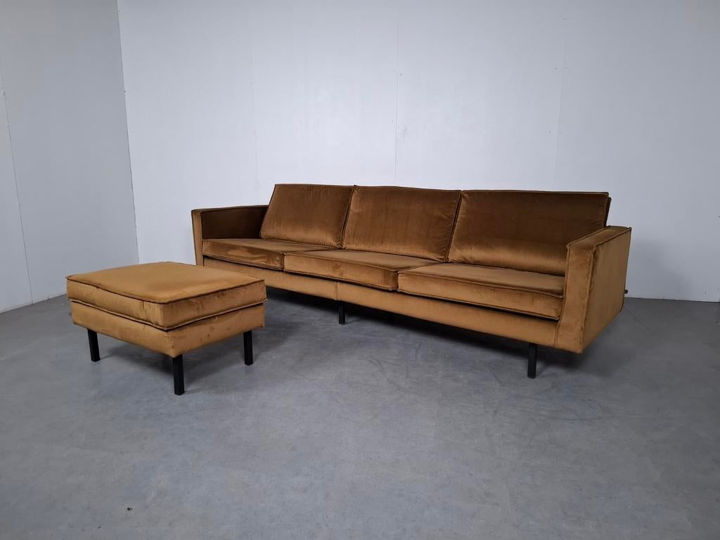 BePure Rodeo Bank met Hocker | GRATIS BEZORGING | Gereinigd, Huis en Inrichting, Banken | Bankstellen, 250 tot 300 cm, 75 tot 100 cm