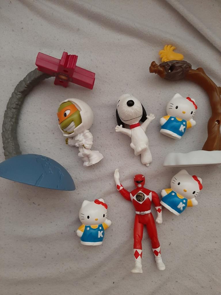 Verzameling  figuurtjes: Hello Kitty, Snoopy, Power R, Verzamelen, Ophalen of Verzenden