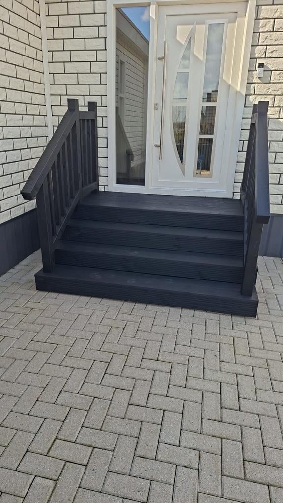Opstap Chalet, Pipowagen, Recreatiewoning, Trap, Ladder, Doe-het-zelf en Verbouw, Ladders en Trappen, Ophalen of Verzenden