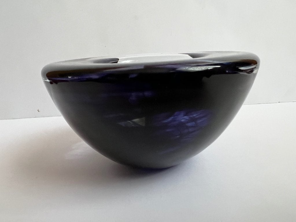Waxine licht houder votive glas als atoll kosta boda blauw, Blauw, Overige merken, Ophalen of Verzenden, Kandelaar