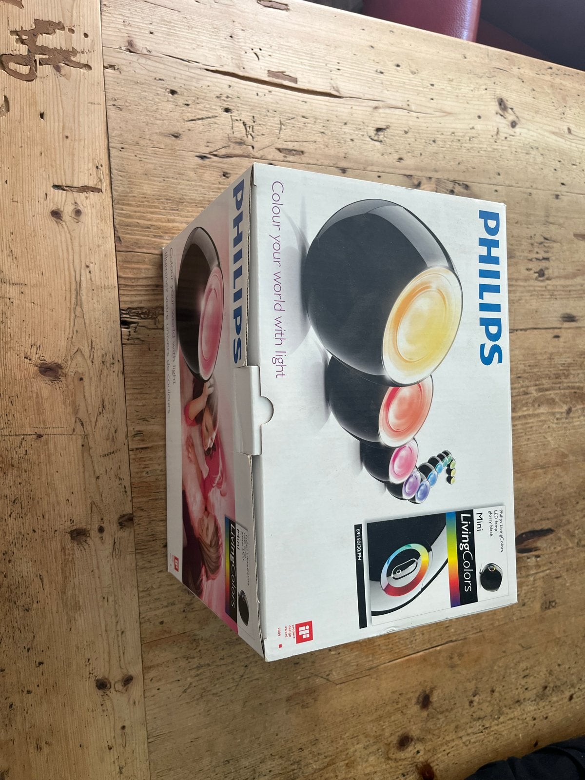 Philips LivingColors Mini LED Lamp - Kleur je wereld, Zwart, Philips, Ophalen of Verzenden, Zo goed als nieuw