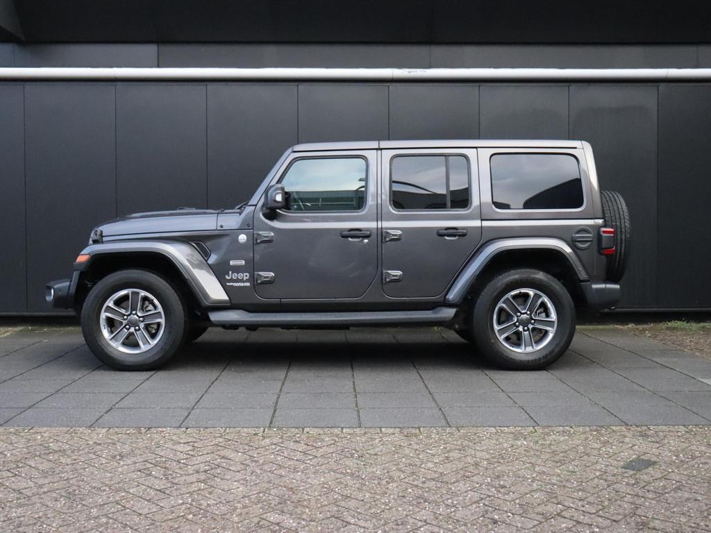 Jeep Wrangler 2.2D Sahara | GRIJS KENTEKEN | LEDER | CAMERA, Auto's, Jeep, Gebruikt, 4 cilinders, Bedrijf, Diesel