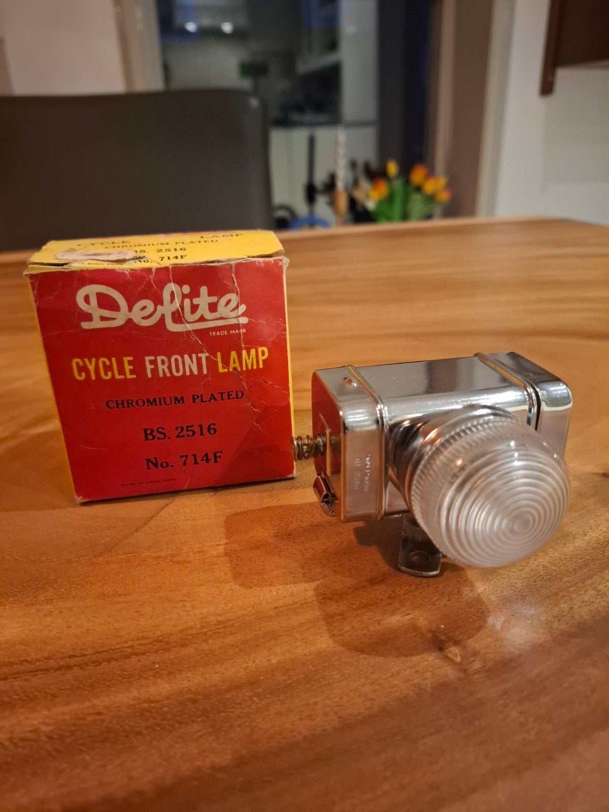 Vintage Delite Cycle Front Lamp - Nieuw in doos, Waterbestendig, Batterij, Voorlicht, Nieuw