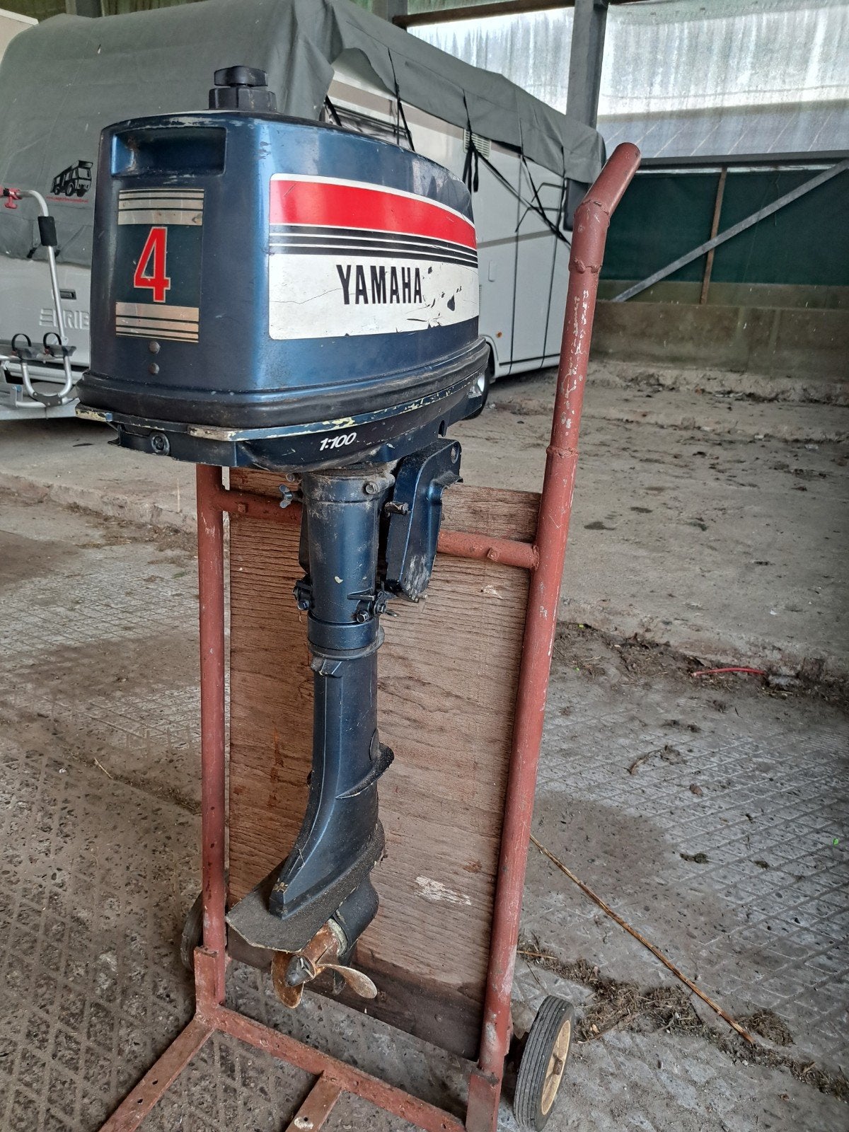 Yamaha 4 pk buitenboordmotor - Goed onderhouden, Ophalen, Gebruikt