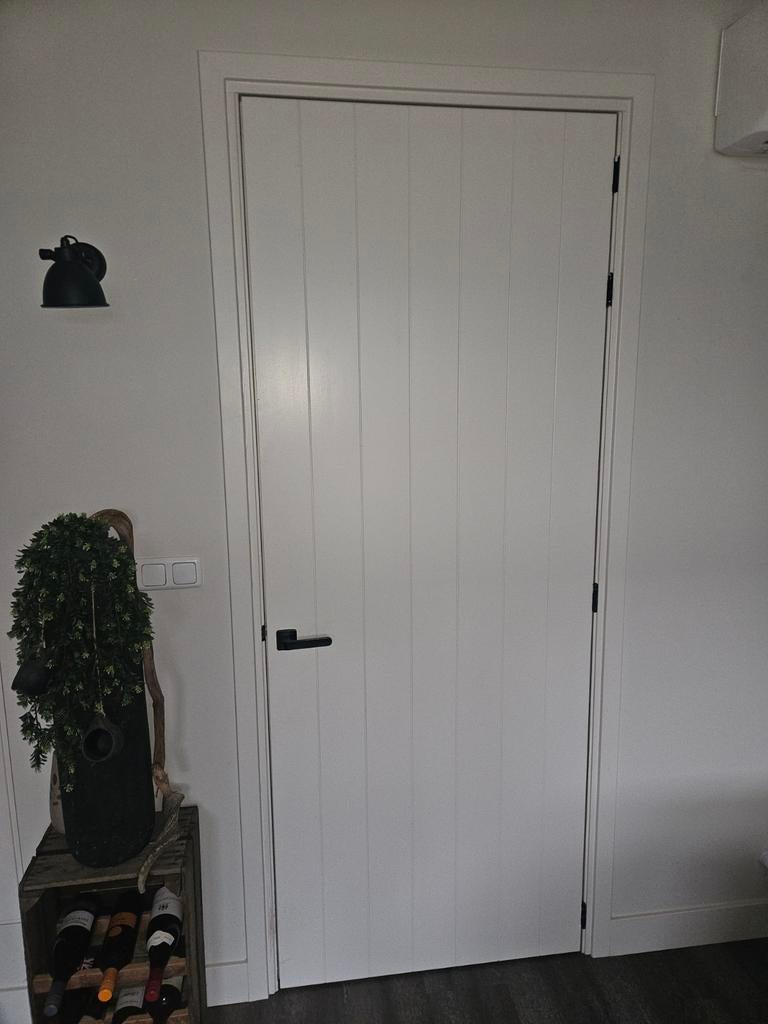 Stompe binnendeur 88x231.5cm met beslag, Ophalen, Gebruikt, 80 tot 100 cm, 215 cm of meer