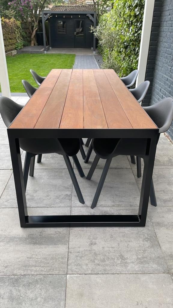 Nieuwe IPE hardhouten tuintafel - Direct op voorraad, Ophalen of Verzenden, Nieuw, Rechthoekig, Hout
