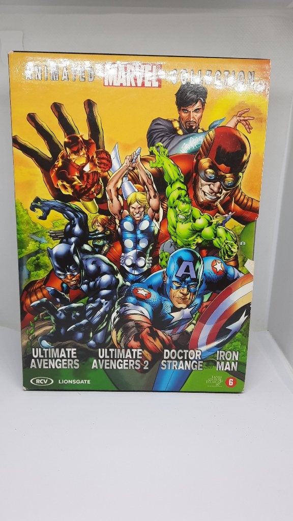 Animated Marvel Collection - 4 DVD Boxset, Gebruikt, Tekenfilm, Amerikaans, Ophalen of Verzenden