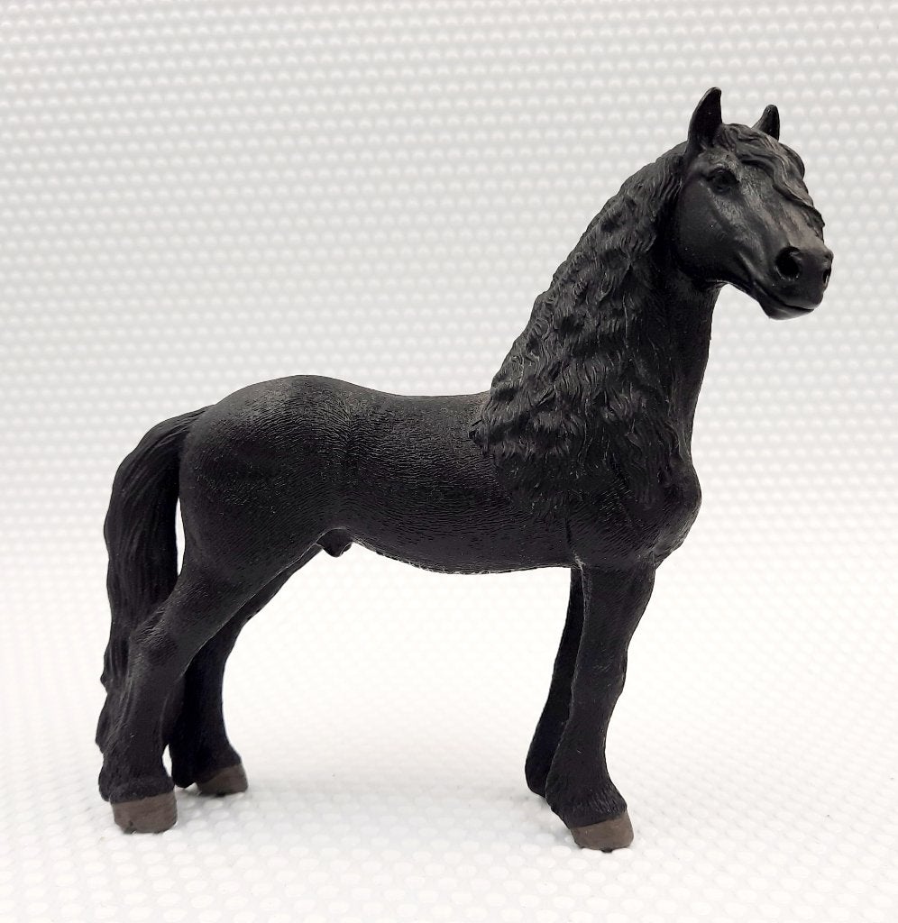 Zwarte Friese hengst Schleich paard, Ophalen of Verzenden, Zo goed als nieuw, Paard, Beeldje of Figuurtje