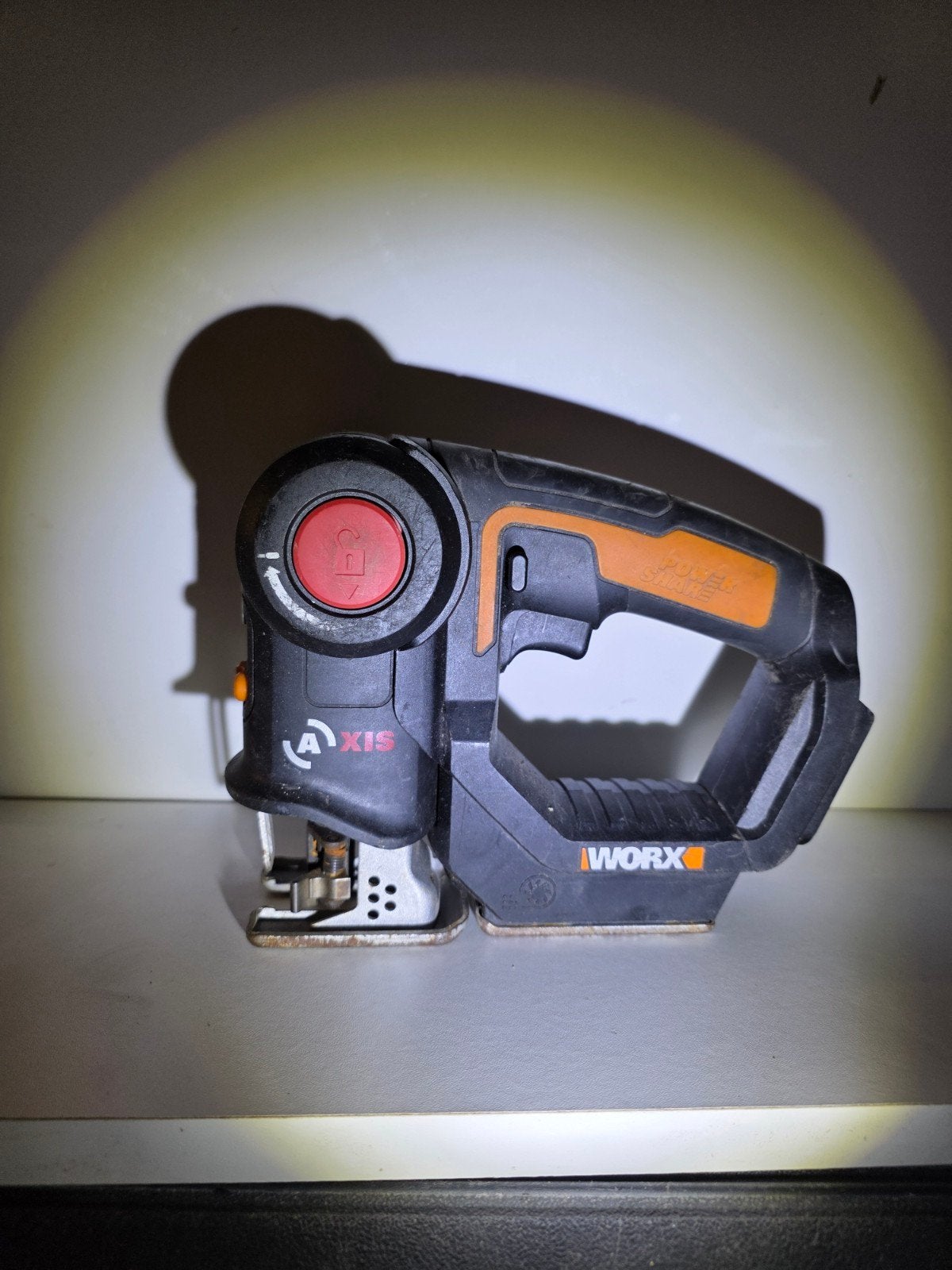 Worx WX550.9 Accu Reciprozaag/Decoupeerzaag 20V, Ophalen of Verzenden, Minder dan 600 watt, Decoupeerzaag, 30 tot 70 mm