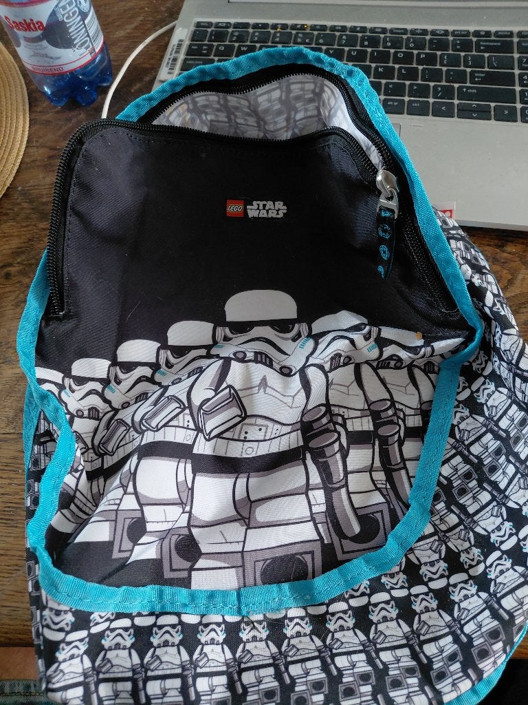 Lego Star Wars stormtrooper rugzak zgan, Disney of Dora, 25 tot 40 cm, Ophalen of Verzenden, Zo goed als nieuw
