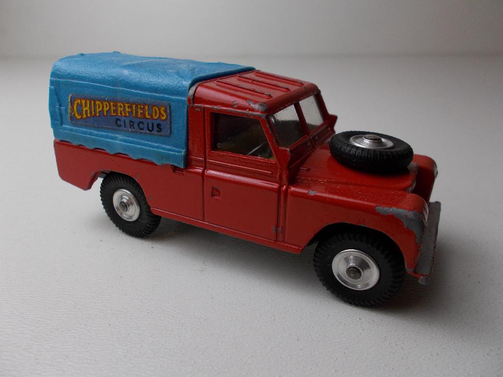 1962 Corgi Toys GS19 LAND ROVER CHIPPERFIELDS CIRCUS + HUIF!, Ophalen of Verzenden, Zo goed als nieuw, Auto, Corgi