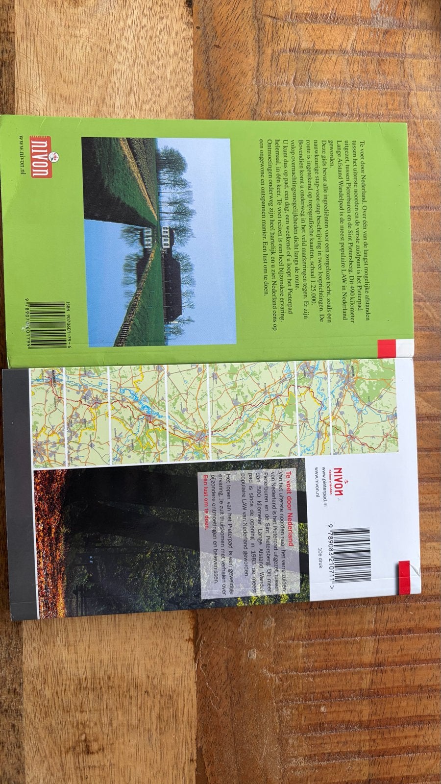 Pieterpad deel 1 en 2 wandelgidsen, Boeken, Fiets- of Wandelgids, Ophalen of Verzenden, Benelux, Gelezen