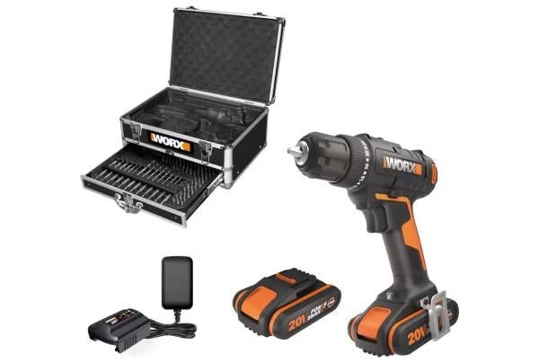 Worx accuboormachine set WX 100.1 | van €203 nu €99, Doe-het-zelf en Verbouw, Gereedschap | Boormachines, Nieuw, Boor- en Schroefmachine
