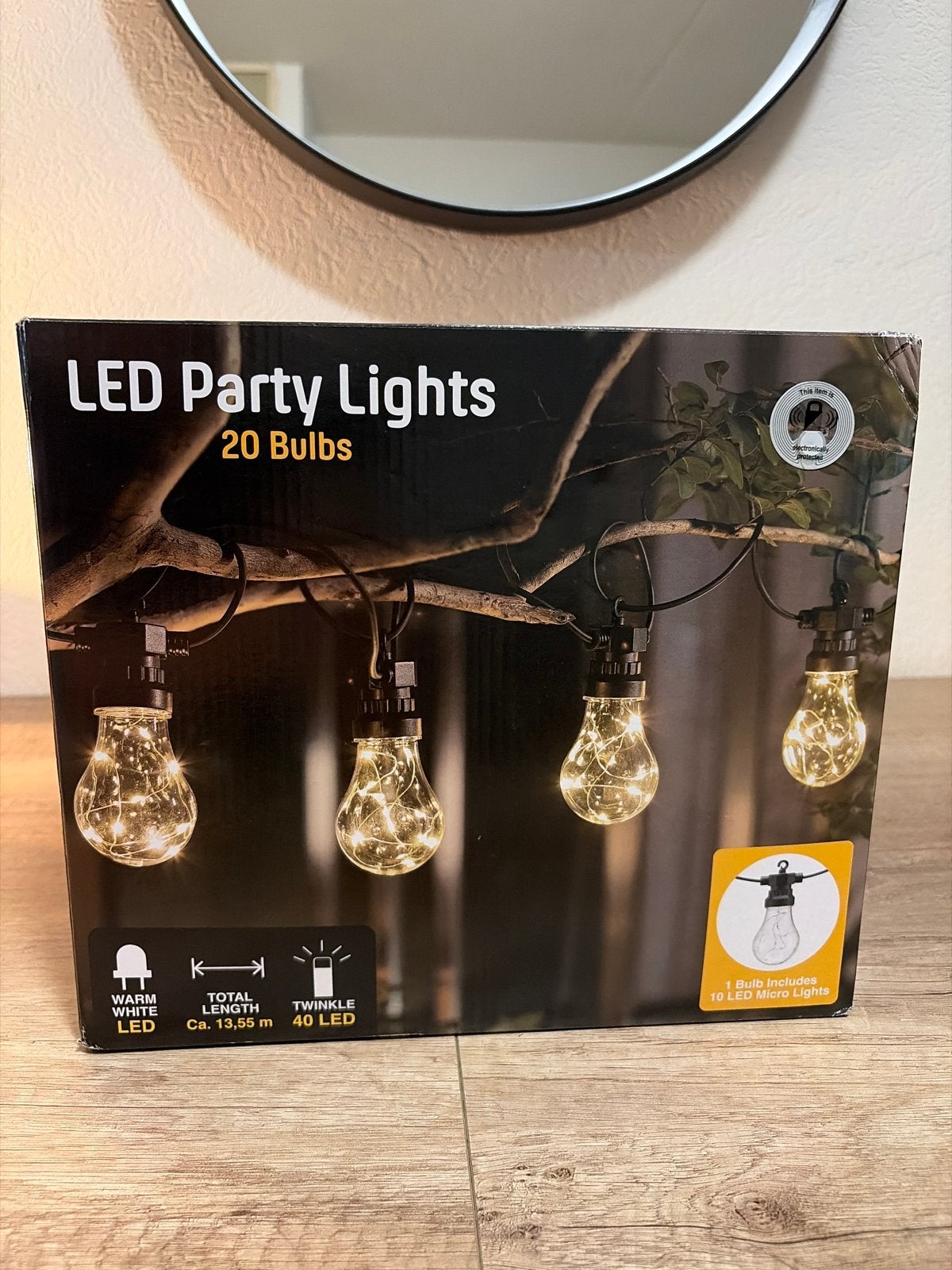 LED Party Lights - 20 bollen - Warm Wit, Kunststof, Minder dan 50 watt, Overige typen, Nieuw