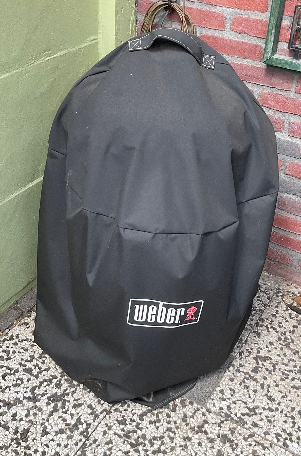 Grote weber barbecue met hoes en accessoires, Ophalen, Gebruikt