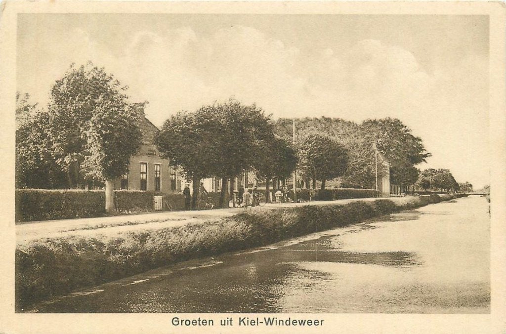 378-361-021 Kiel Windeweer Groeten uit, Ophalen of Verzenden, Voor 1920, Groningen