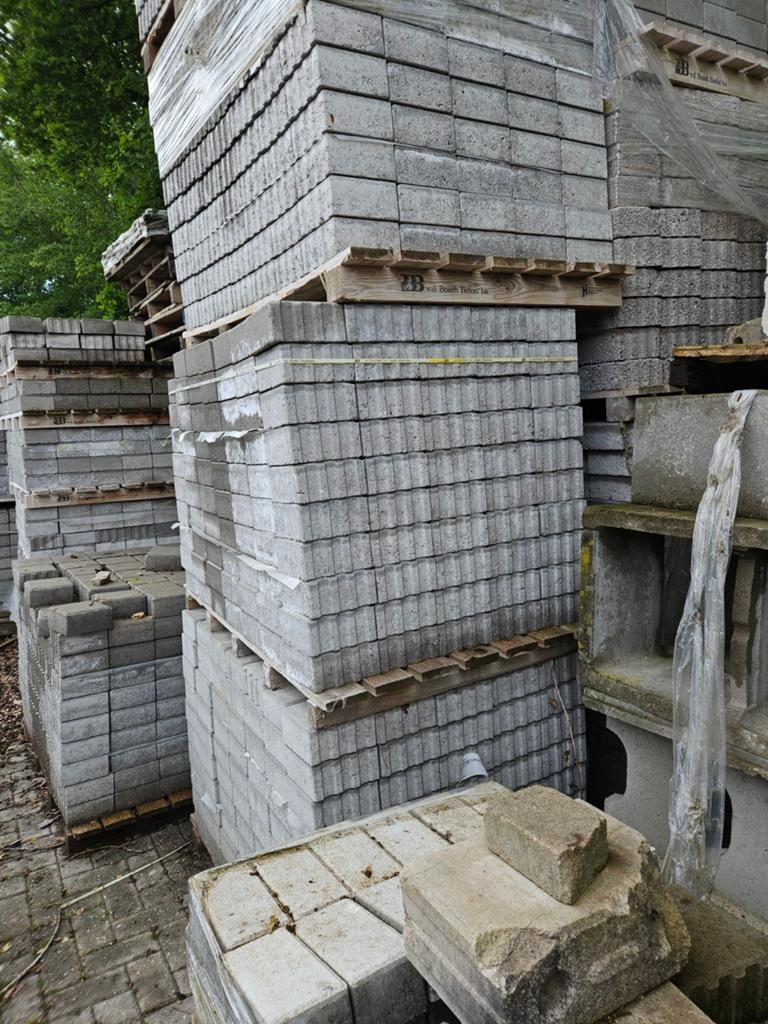 Betonsteen 16x16x8 hoog waterpasserd  grijs, Tuin en Terras, Ophalen, Nieuw, Beton, Terrastegels