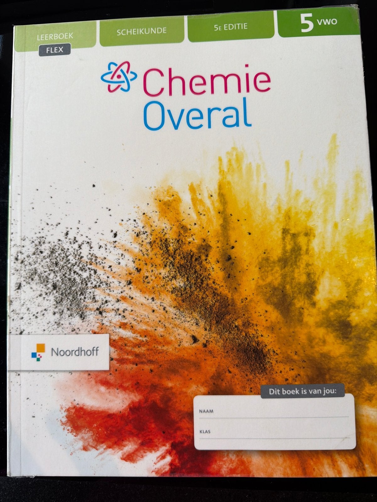 Chemie Overal 5 VWO Scheikunde Leerboek 5e editie, Ophalen of Verzenden, Zo goed als nieuw, VWO, Scheikunde
