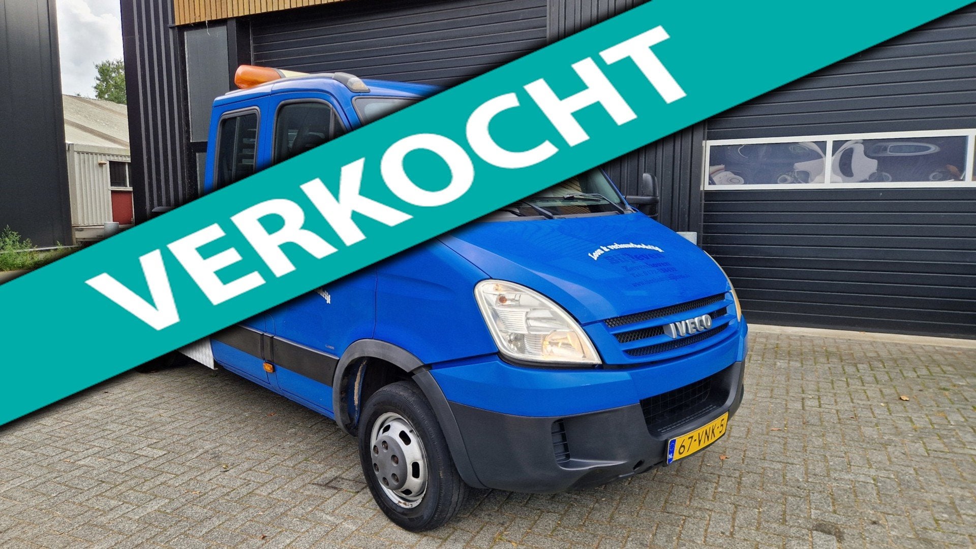 Iveco Daily 40C18 D 375 Airco Dubbel Cabine, 4 cilinders, Iveco, Blauw, Origineel Nederlands
