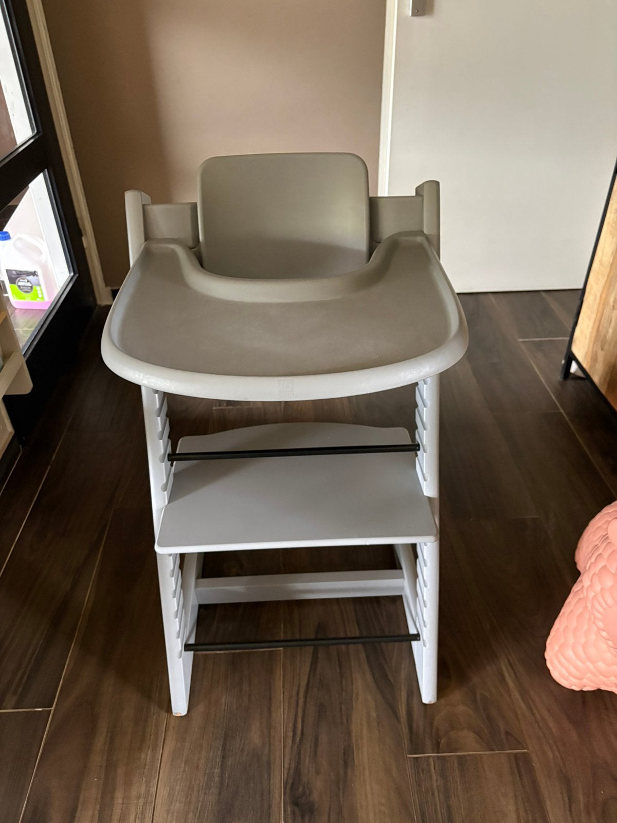 Tripp trapp originele kleur met stoelverkleiner en blad, Ophalen of Verzenden, Zo goed als nieuw, Meegroeistoel, Stoelverkleiner
