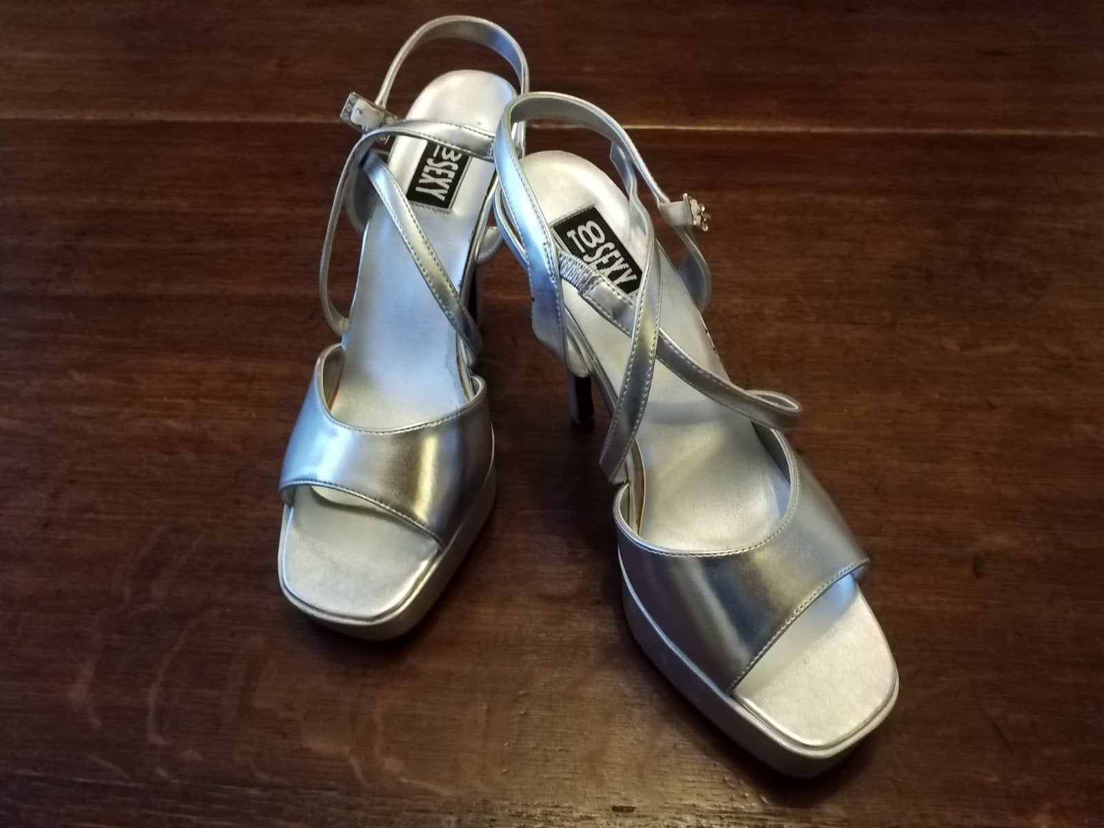 Zilver muiltje sandaal plateau pumps maat 38,5 - 39, Ophalen of Verzenden, Nieuw