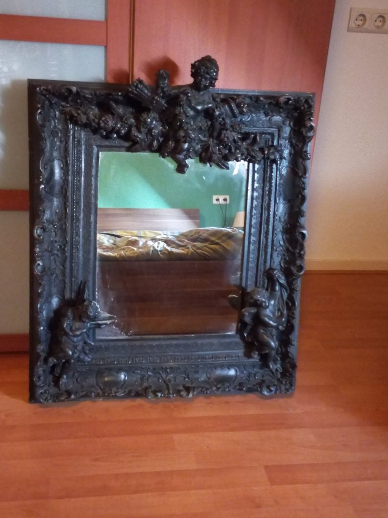 Brocante spiegel, Ophalen