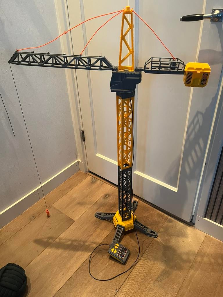 Dickie Toys Speelgoed hijskraan afstandsbediening 1,10m hoog, Ophalen of Verzenden, Zo goed als nieuw, Afstandsbediening