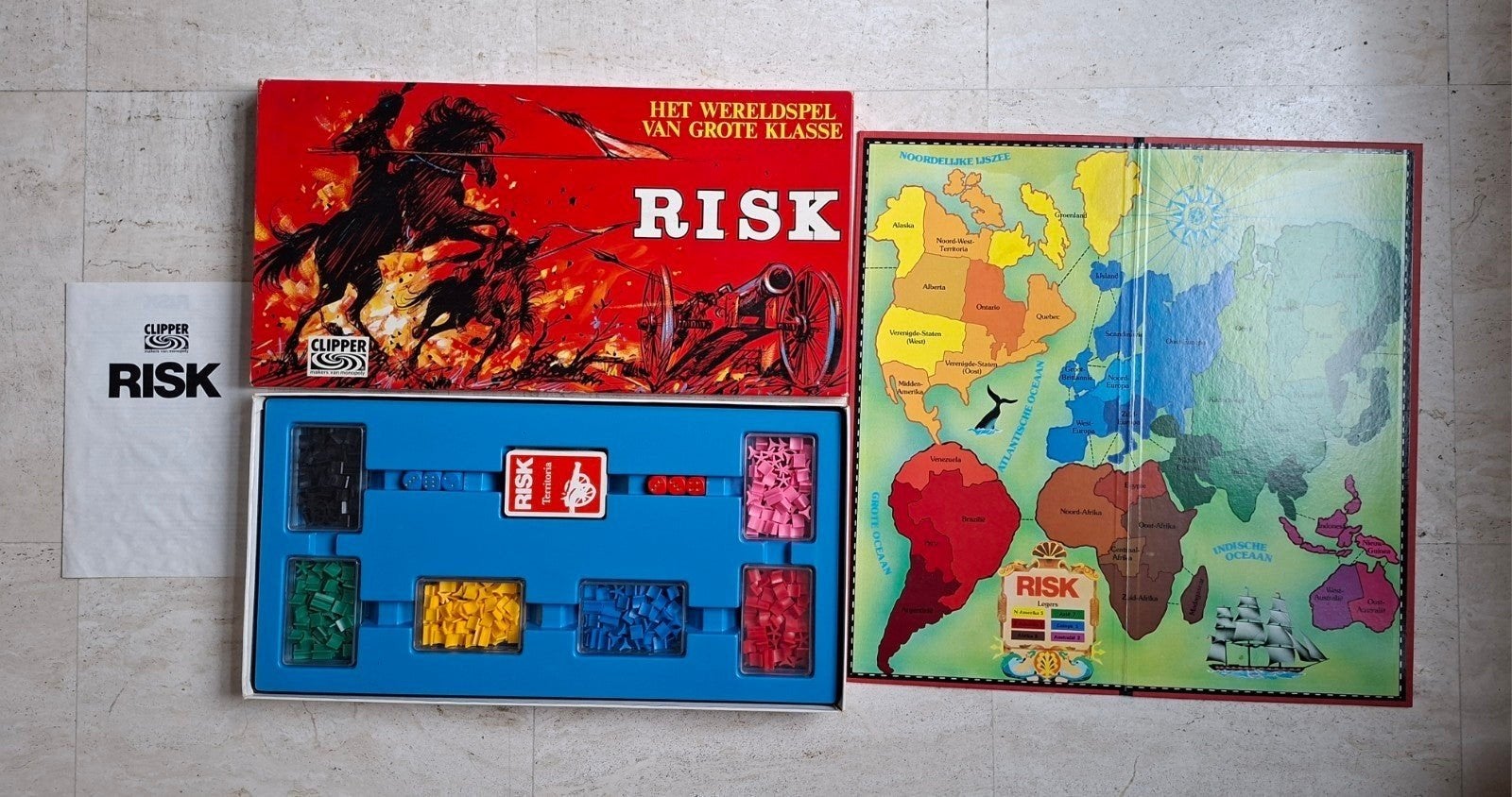 Risk vintage compleet, Hobby en Vrije tijd, Gezelschapsspellen | Bordspellen, Ophalen of Verzenden, Zo goed als nieuw