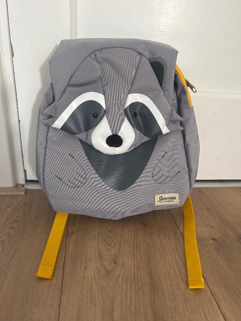 Nieuw Samsonite Happy Sammies Raccoon Remy kinderrugzak, 20 tot 30 cm, Ophalen of Verzenden, Grijs, Nieuw