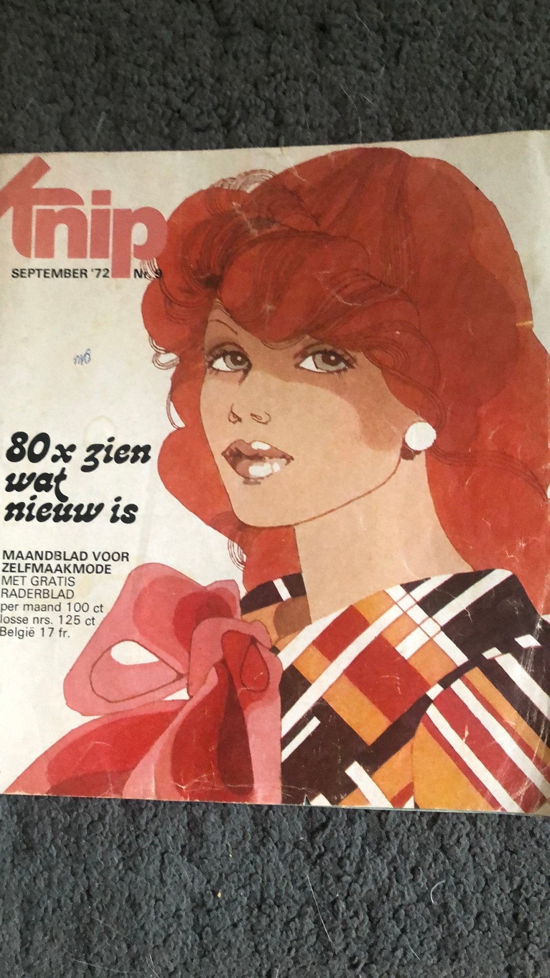 Knip mode blad sept 1972, Ophalen, Zo goed als nieuw, Vrouw, Knipmode