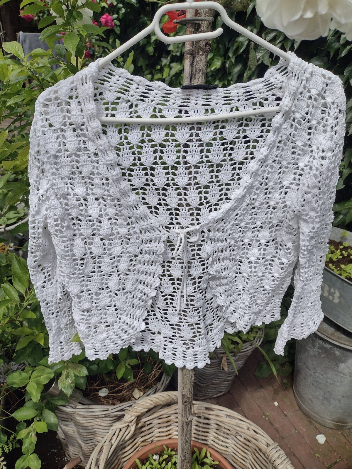 Forecast katoenen bolero vestje maat 36/38/40, Maat 38/40 (M), Forecast, Wit, Ophalen of Verzenden