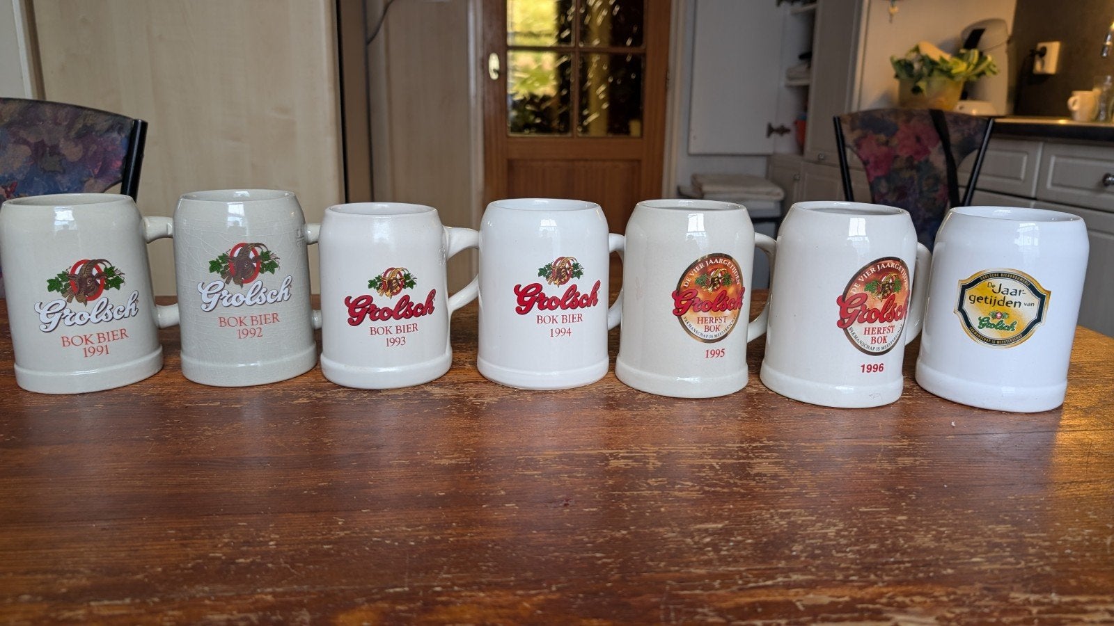 Grolsch Bokbier Pullenset - Jaren '90 Collectie, Ophalen of Verzenden, Nieuw, Pul(len), Grolsch