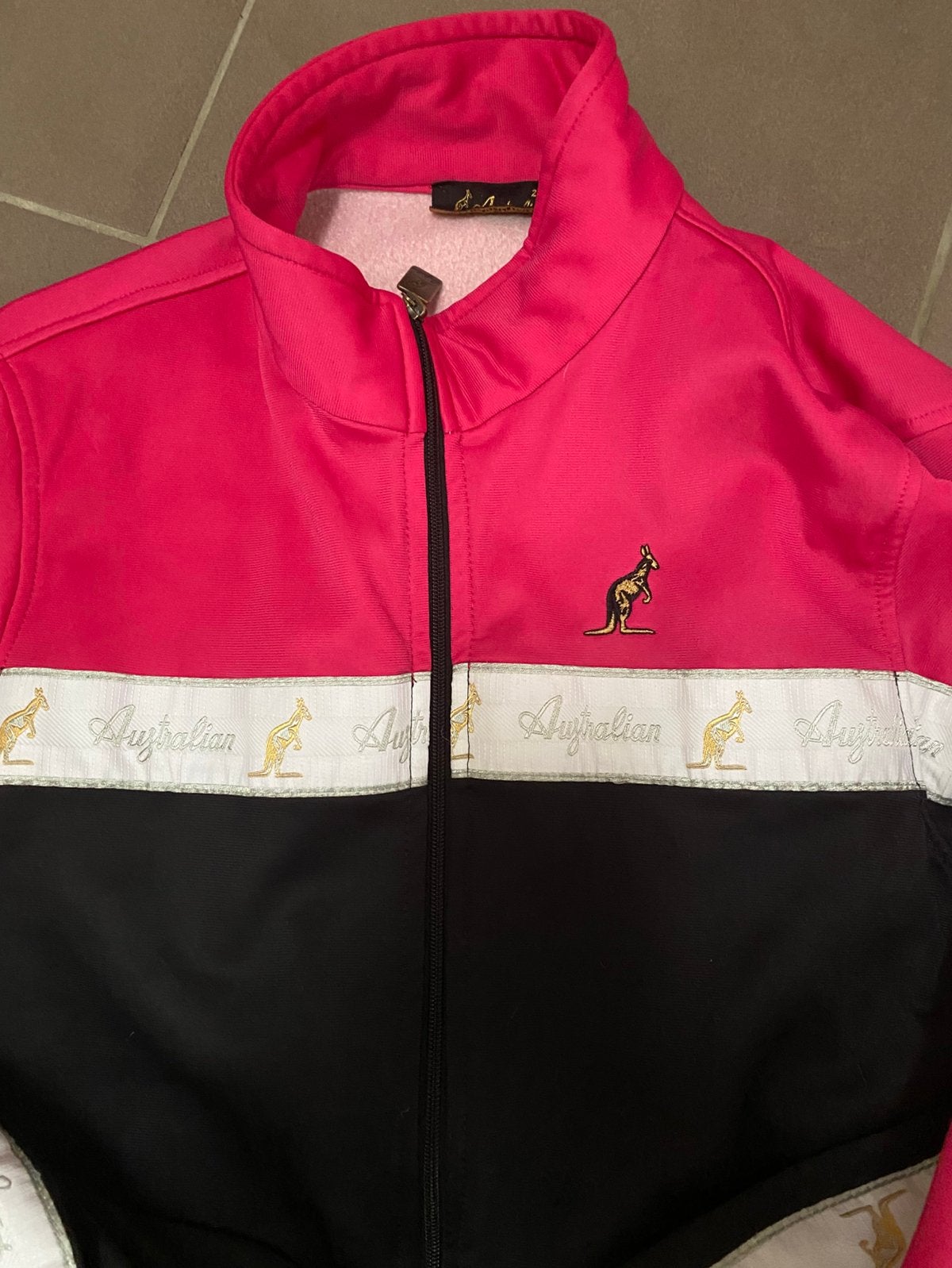 Nieuwe australian vest roze met witte bies, Verzenden, Zo goed als nieuw, Roze