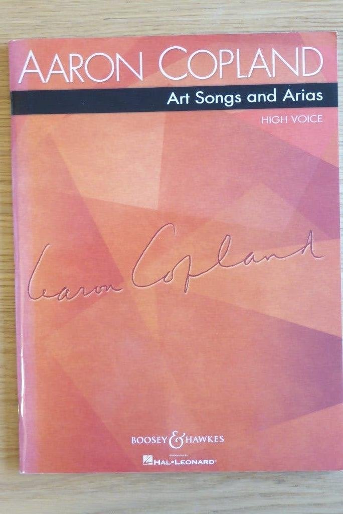 Art Songs and Arias High Voice by Aaron Copland, Muziek en Instrumenten, Bladmuziek, Orgel, Ophalen of Verzenden, Zo goed als nieuw