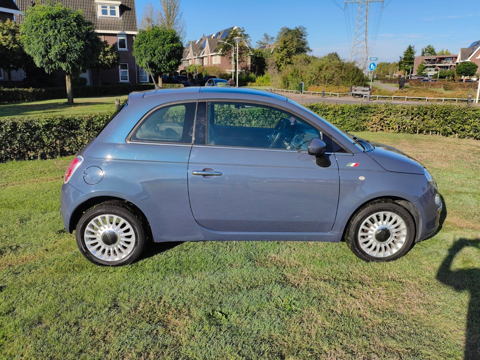 Fiat 500 0.9 Twinair C 2013 Blauw leuke zeer goede Fiat, Dealer onderhouden, Stof, 840 kg, Handgeschakeld