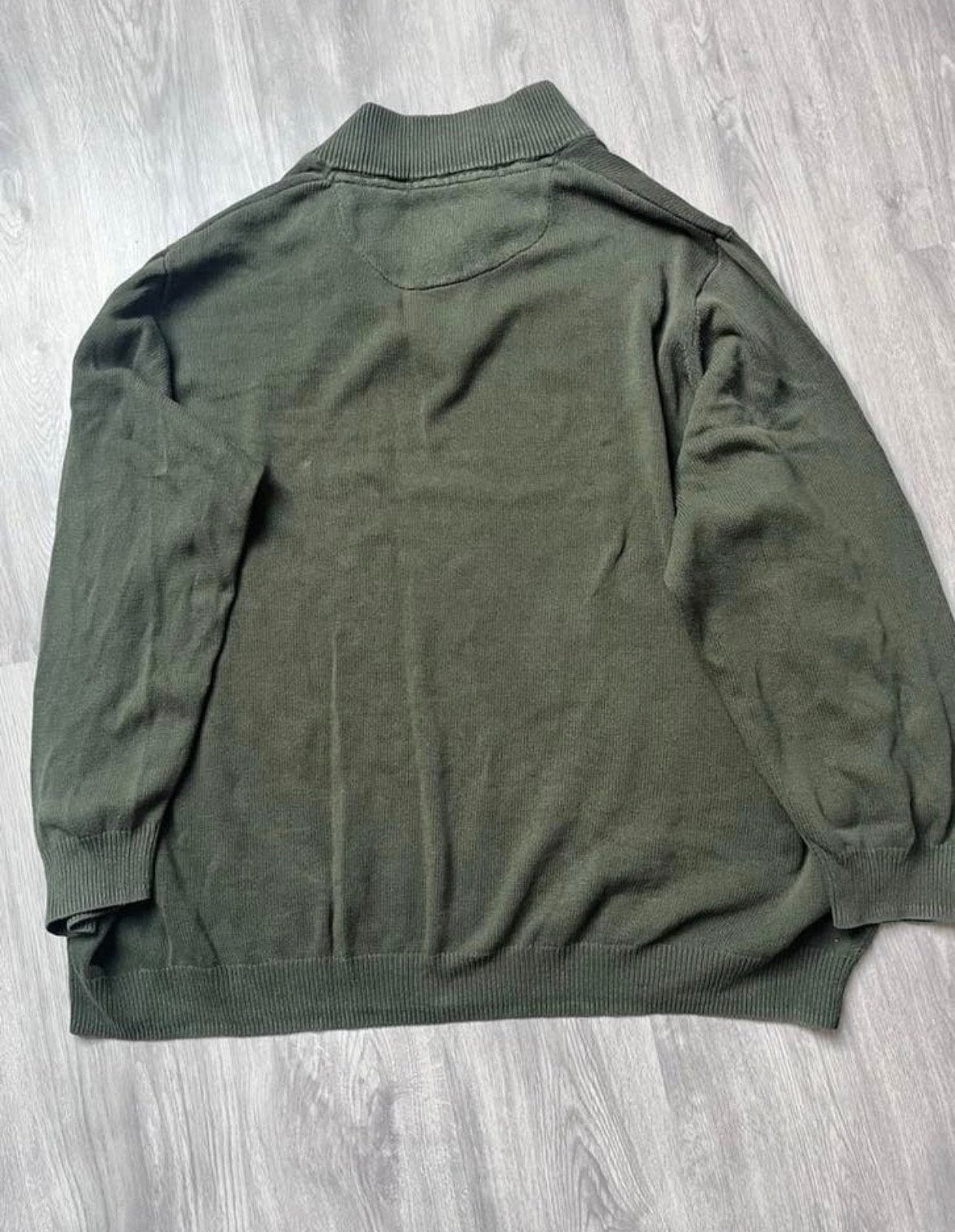Sthuge katoenen vest - donker olijfgroen - 8XL, Kleding | Heren, Ophalen of Verzenden, Gedragen, Overige maten, Groen