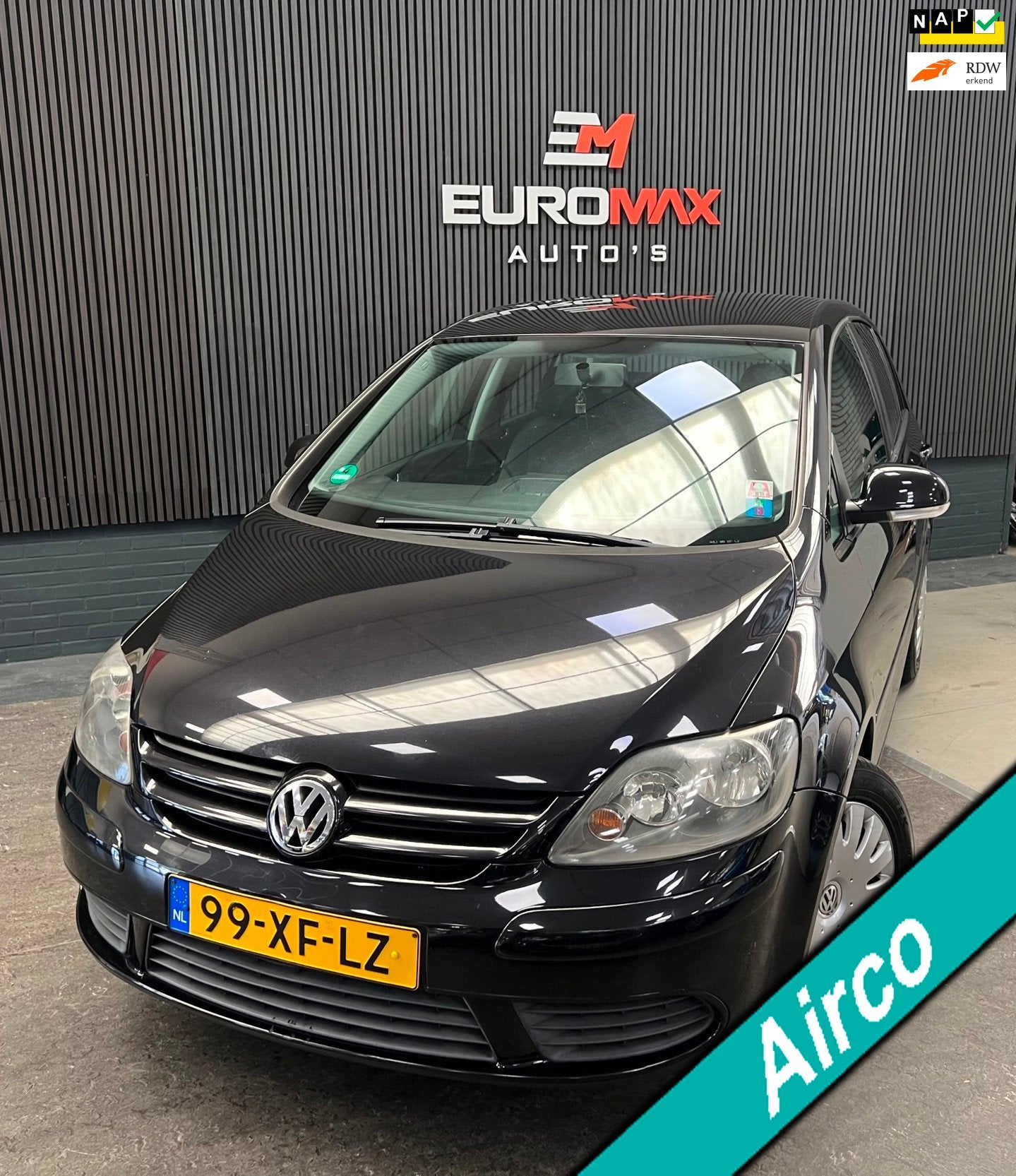 Volkswagen Golf Plus 1.6 FSI Optive 3 - Cruise Control - Car, Auto's, Volkswagen, Stof, Gebruikt, Zwart, 4 cilinders